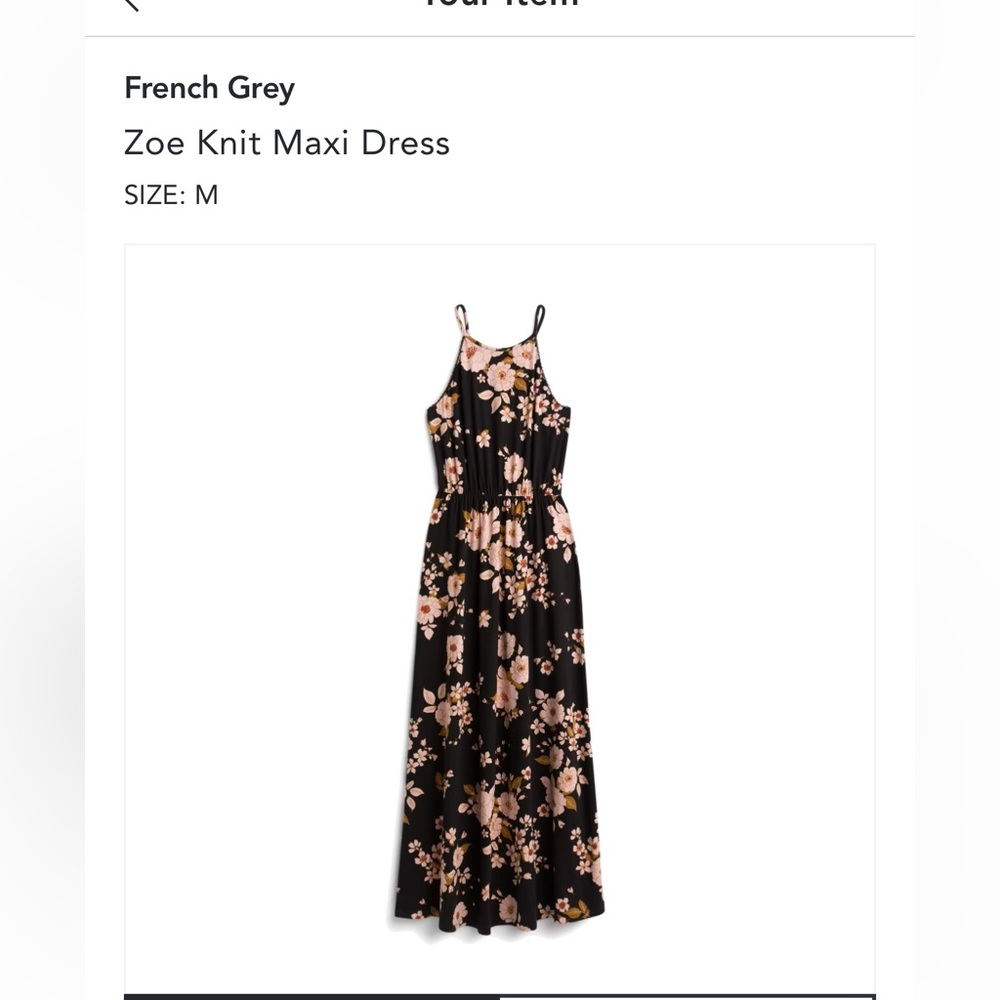StitchFix French Grey Zoe Knit Maxi Dress